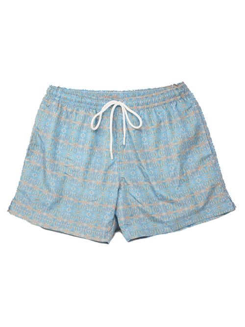 Men's swimsuit  with ancient Vietri majolica La Dolce Vista x Mané Capri | BOXERMAIOLICAANTIQUEAZZURRO